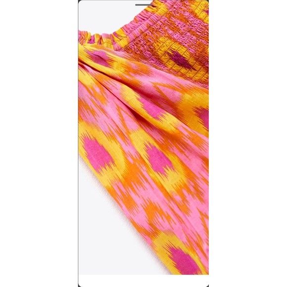 ZARA BLOGGER FAVORITE COTTON MIDI DRESS - Picture 9 of 15